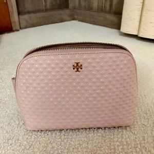 Tory Burch Embossed Patent Leather Cosmetic Bag